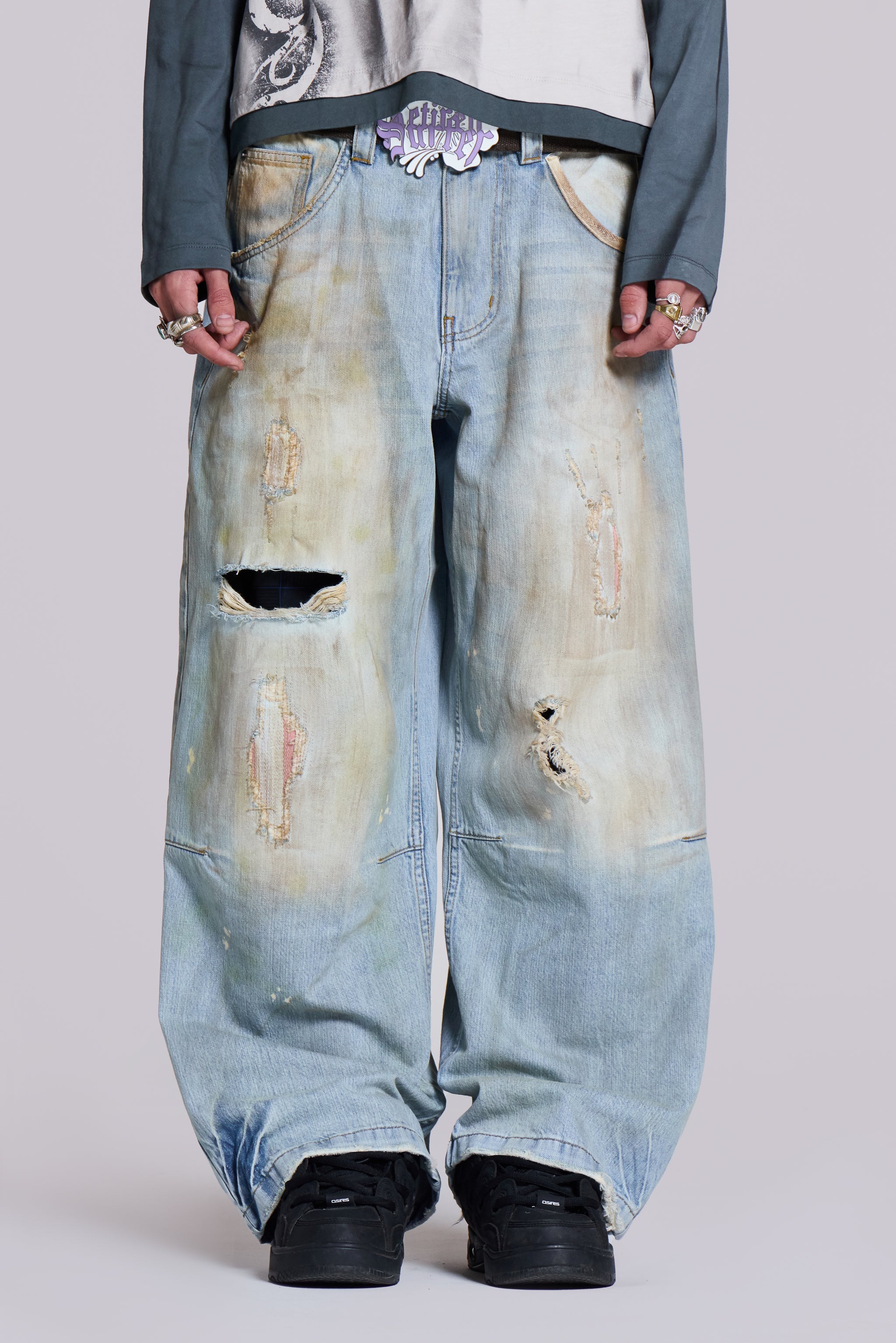 【JADED LONDON】Off White XL Colossus Jeans Off White XL Colossus Jeans | Jaded London | Clothing