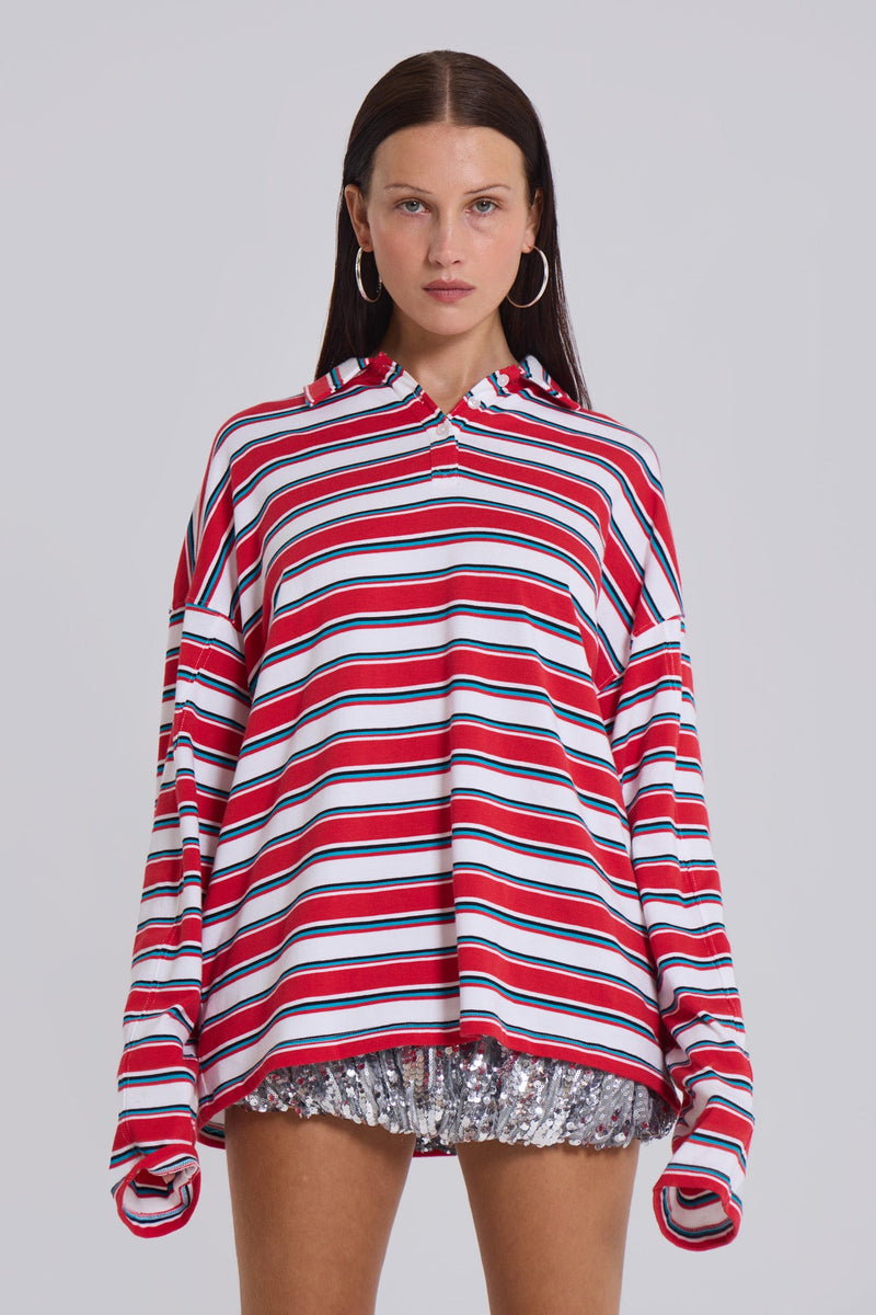 Bella Stripe Polo Top