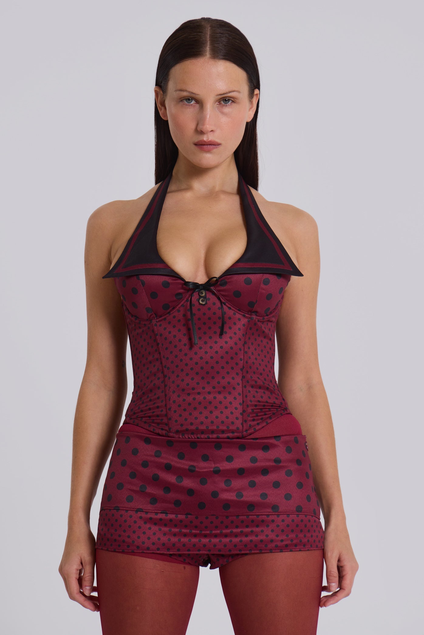 Not Your Girlfriend Corset in Polkadot