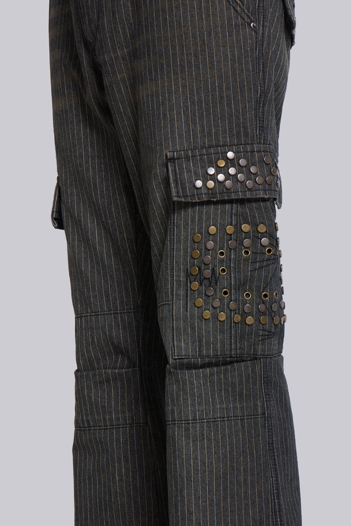 Kita Bootcut Pinstripe Cargo Pants