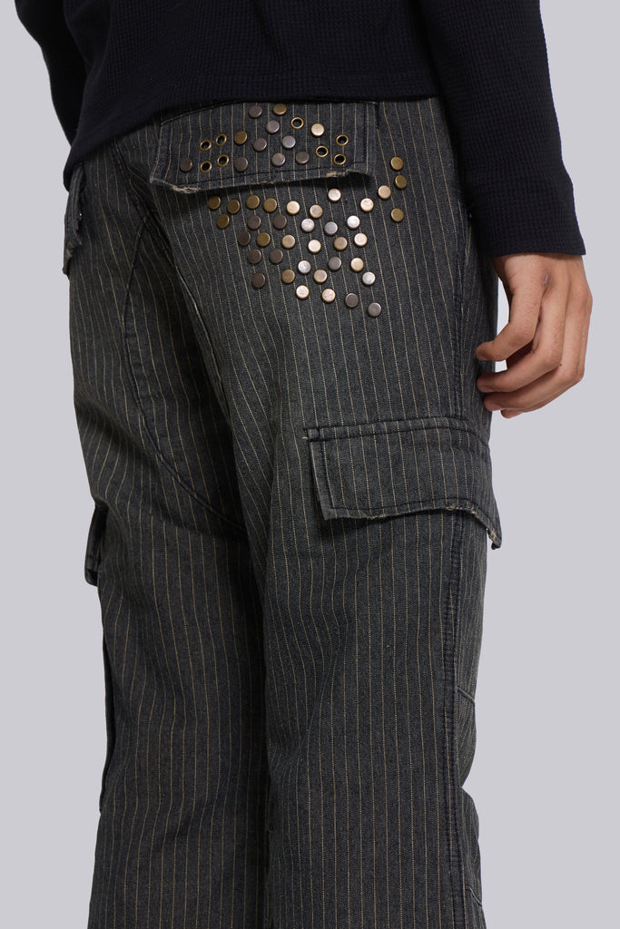 Kita Bootcut Pinstripe Cargo Pants