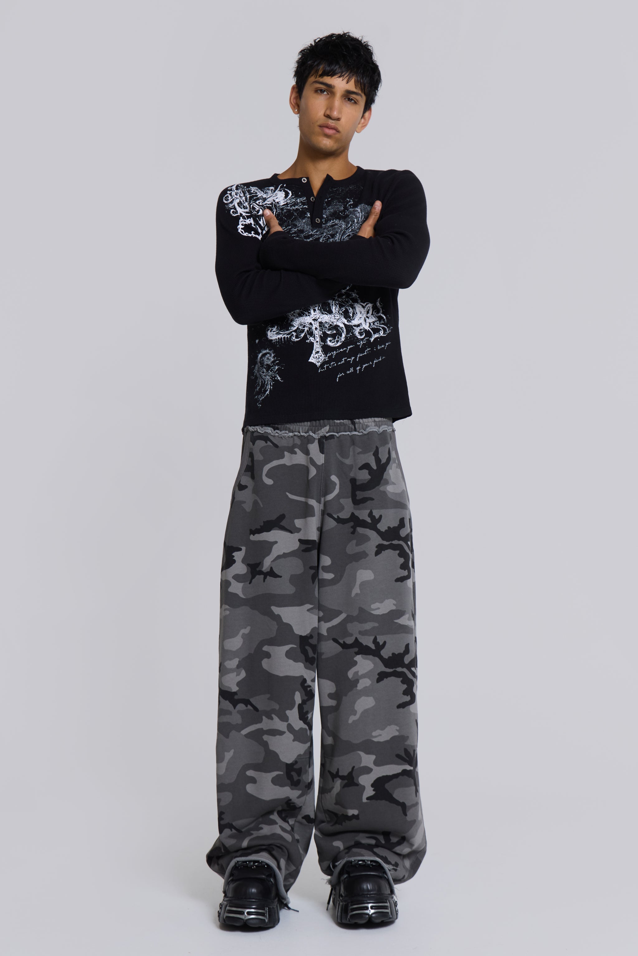 Black Camo Monster Joggers