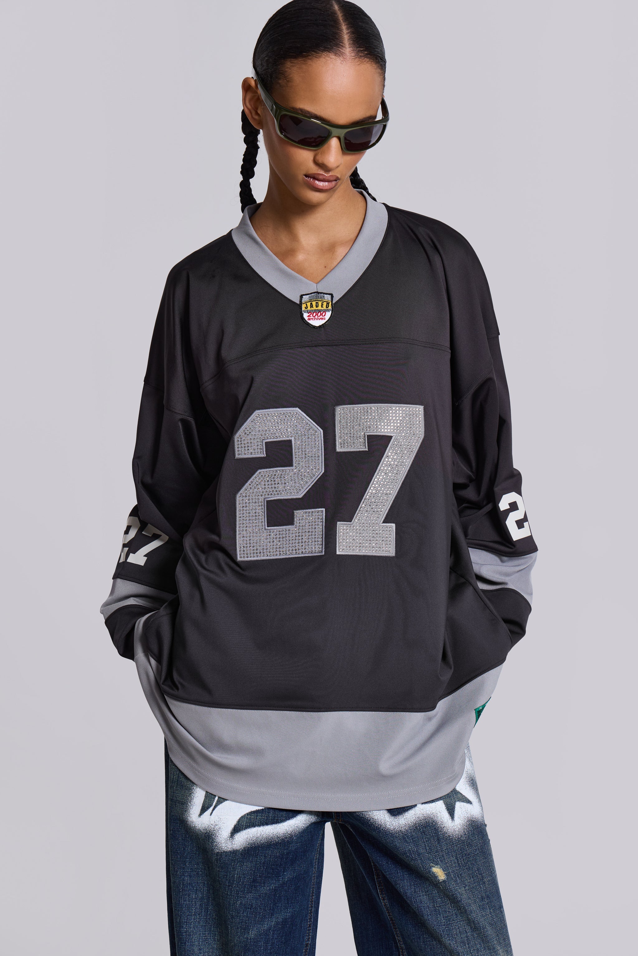 Jaded Archive Diamante Football Shirt