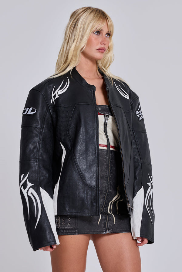 Crash Leather Biker Jacket