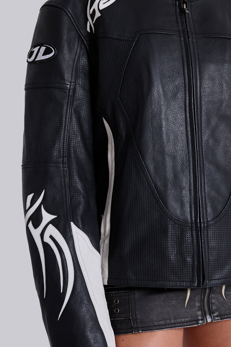 Crash Leather Biker Jacket