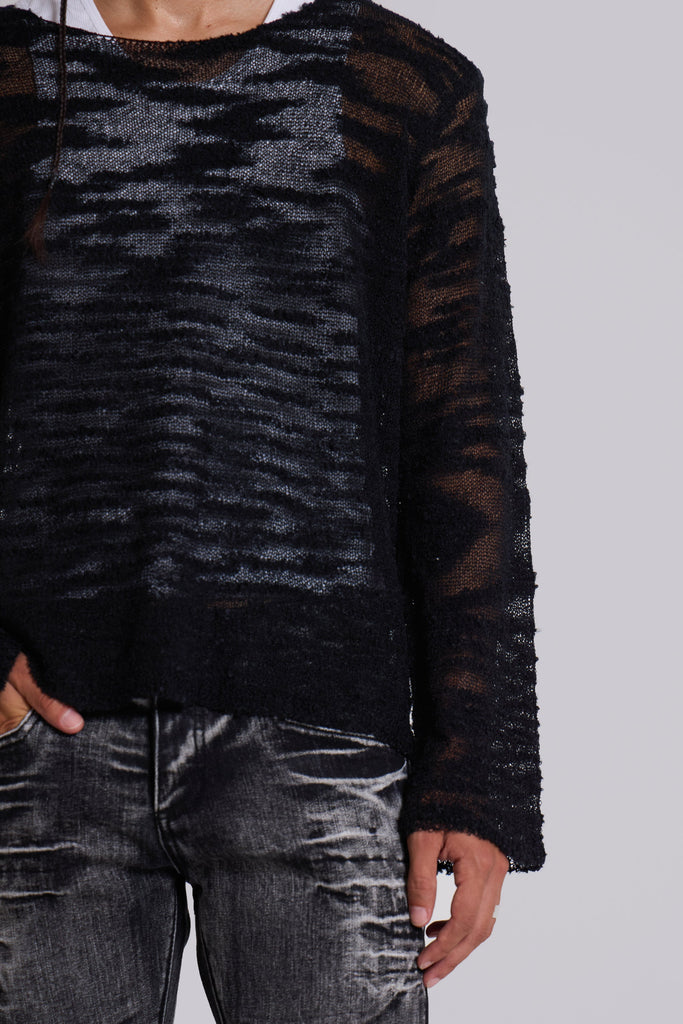 Black Stray Knit