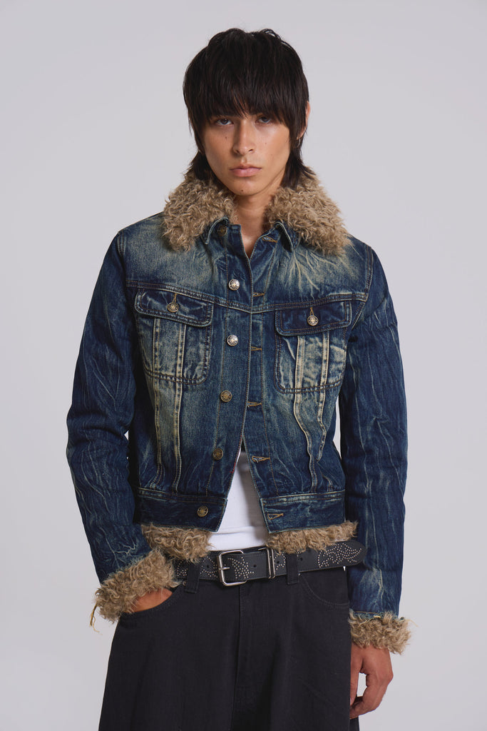 Shaggy Denim Jacket