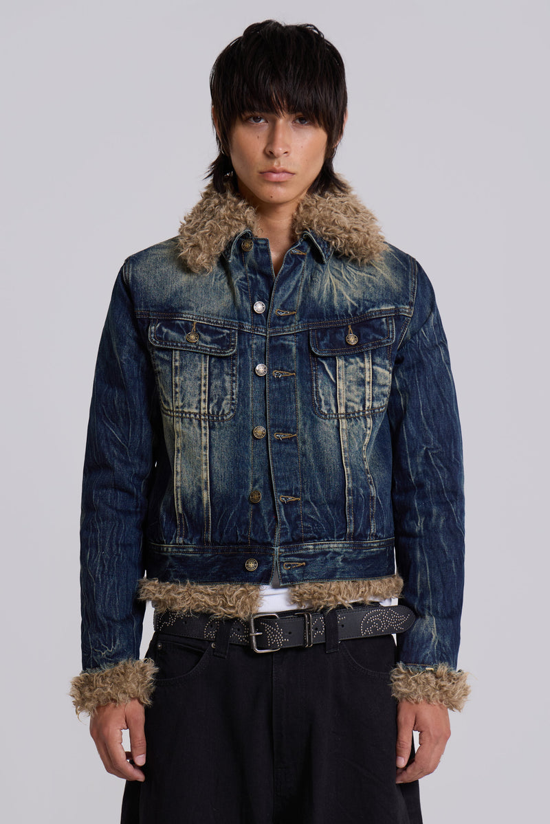 Shaggy Denim Jacket