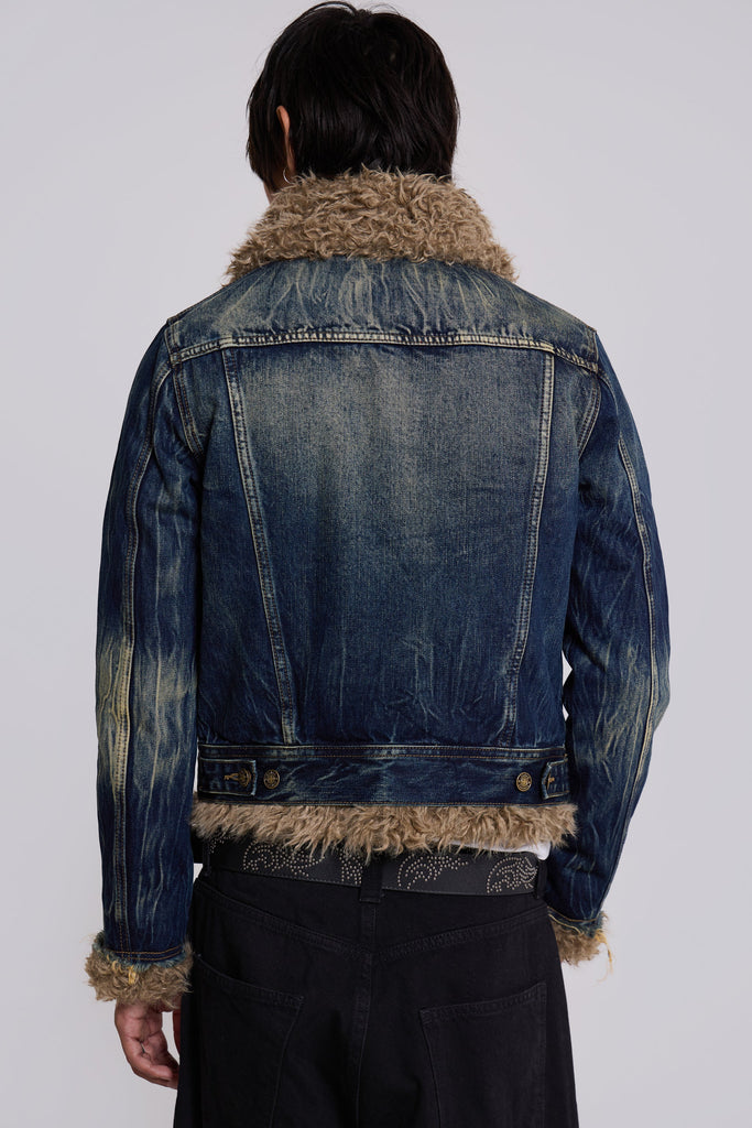 Shaggy Denim Jacket