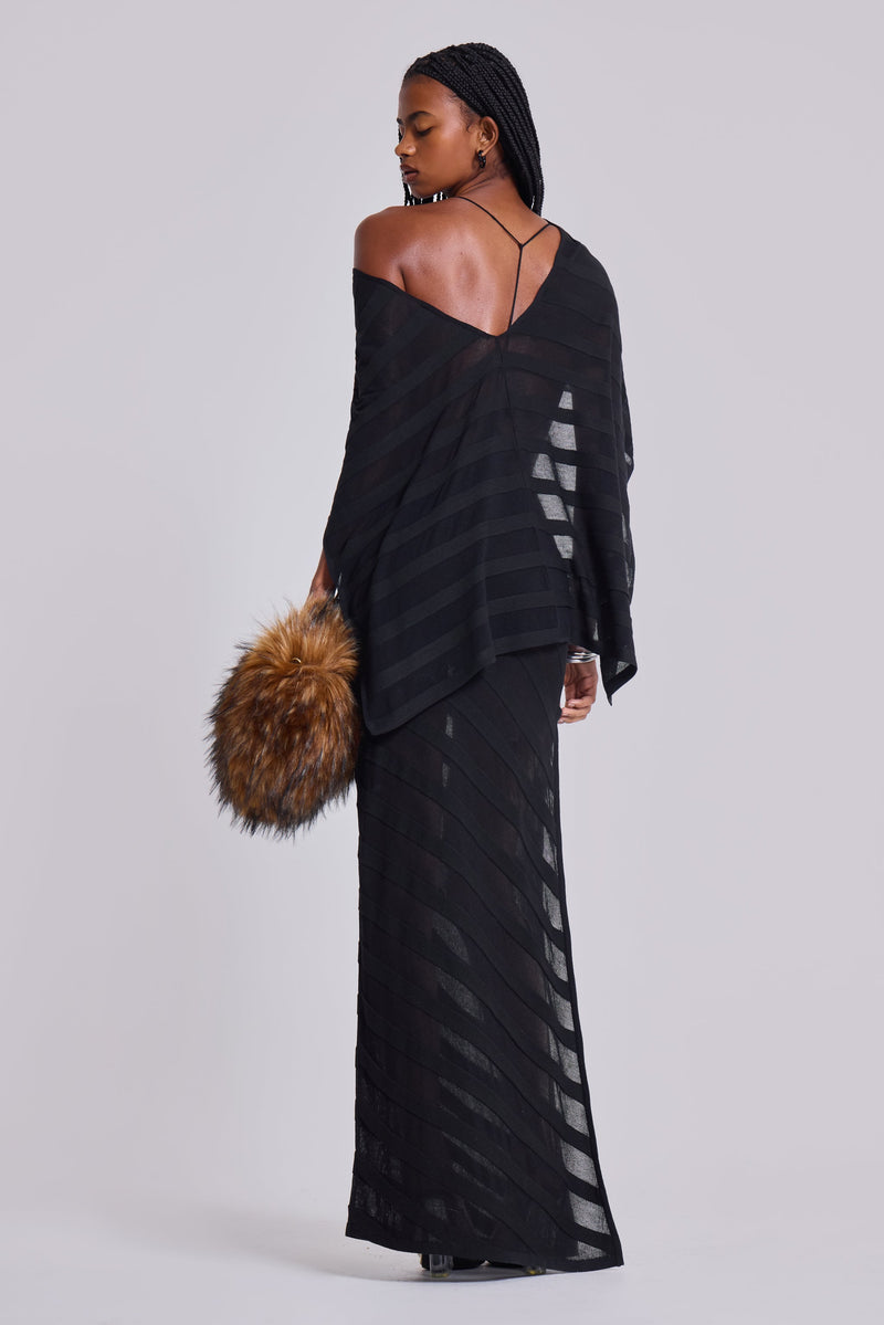 Noir Knit Maxi Dress