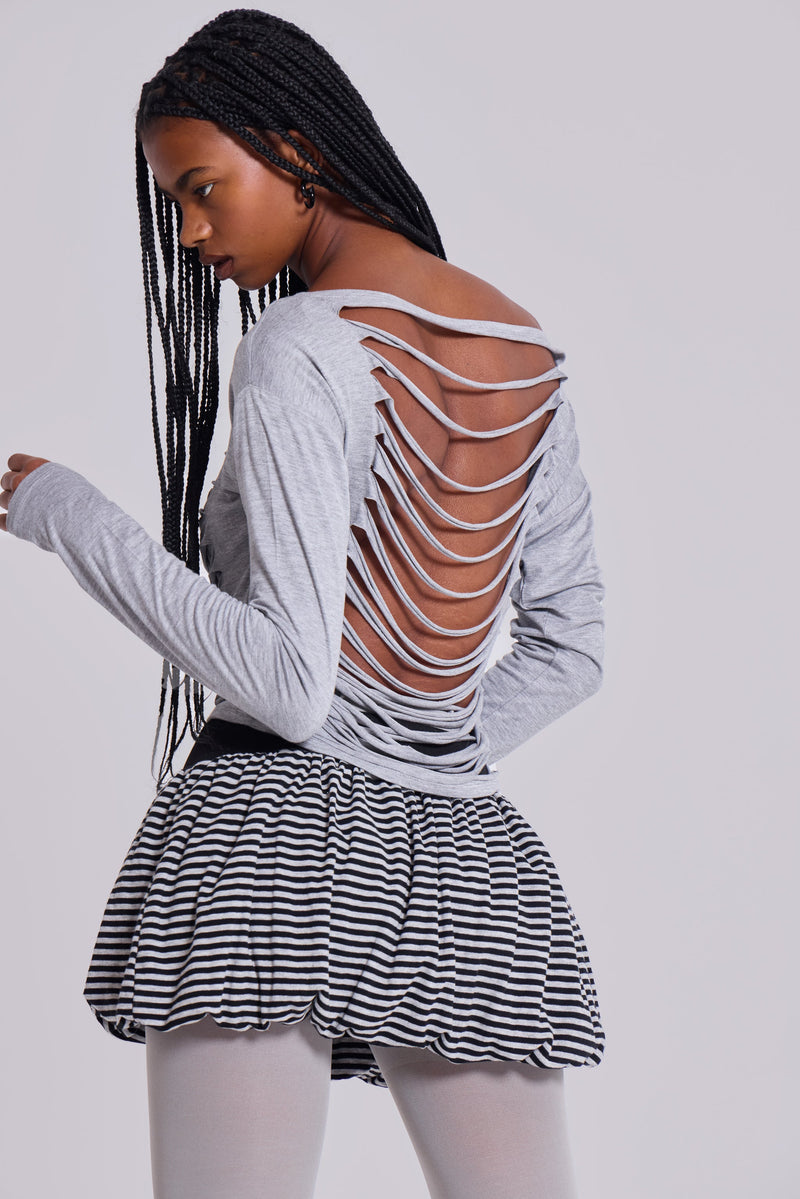 Obsessed Slashed Layered Top