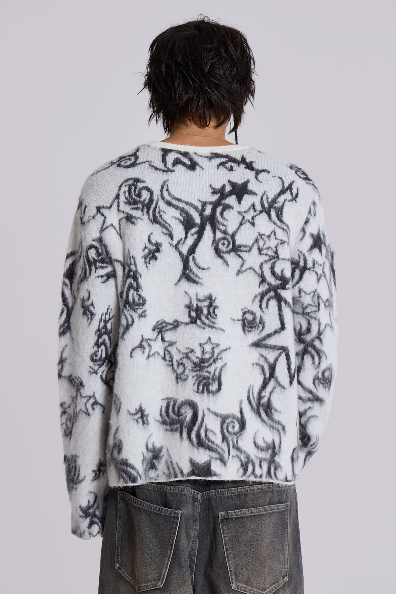 Tattoo AOP Brushed Knit Jumper