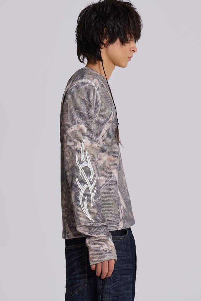 FOREST CAMO TATTOO APPLIQUE TEE