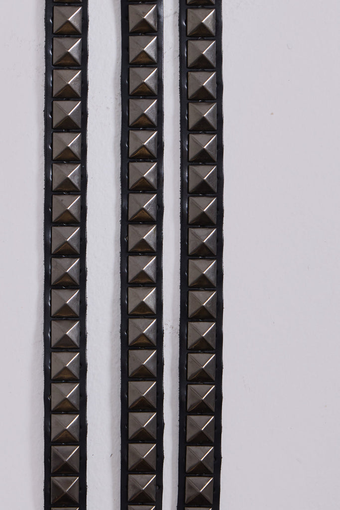 3 ROW PYRAMID STUD BELT