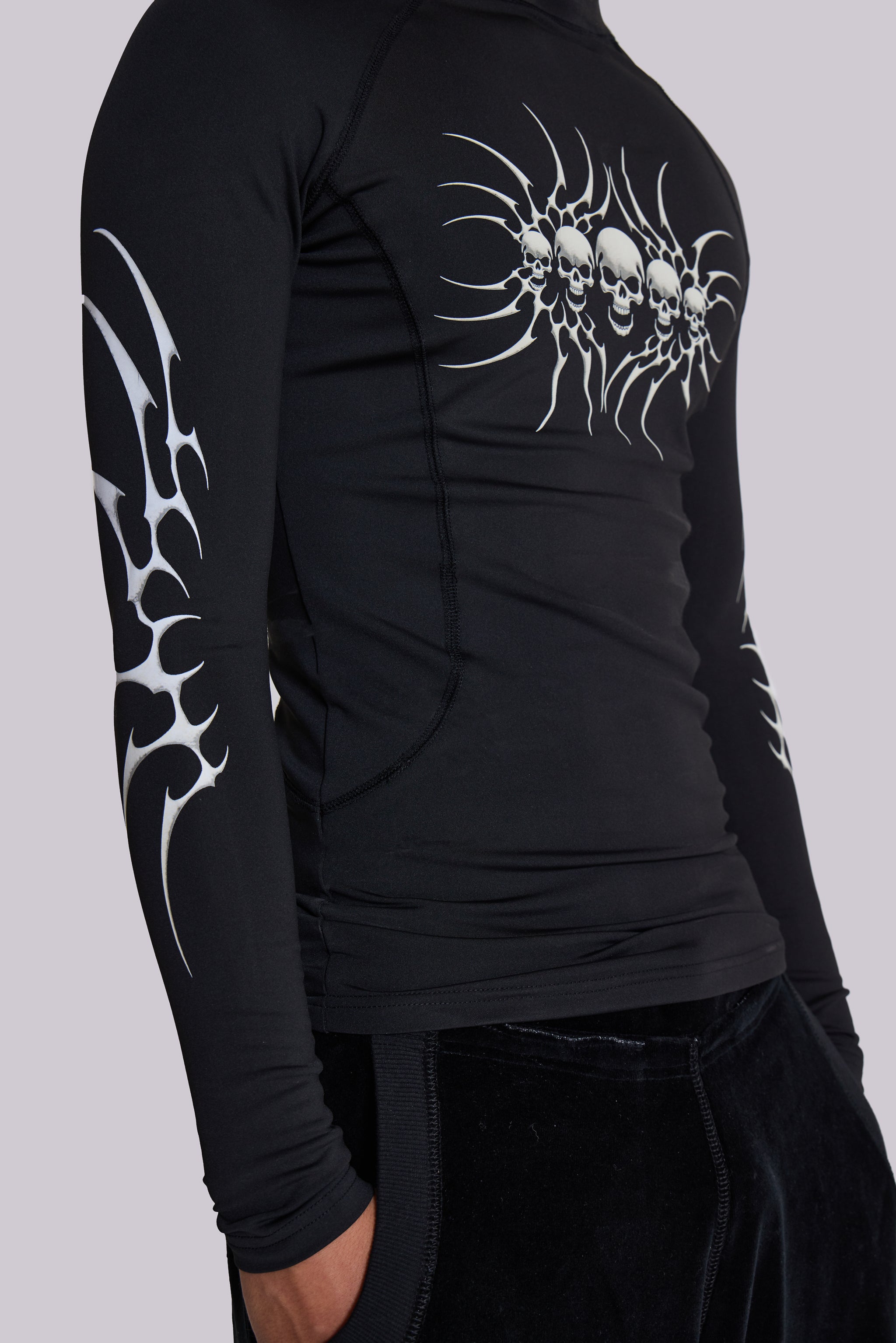 Skull Rash Long Sleeve Top