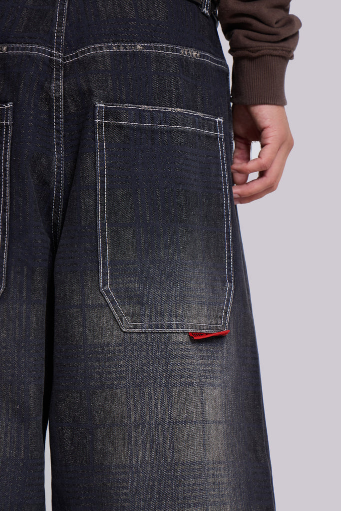 XL Checked Carpenter Jeans