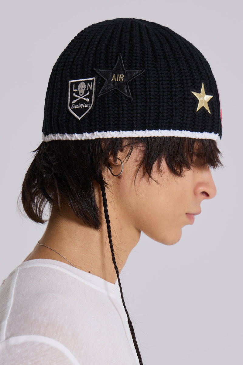 Knit Badge Beanie