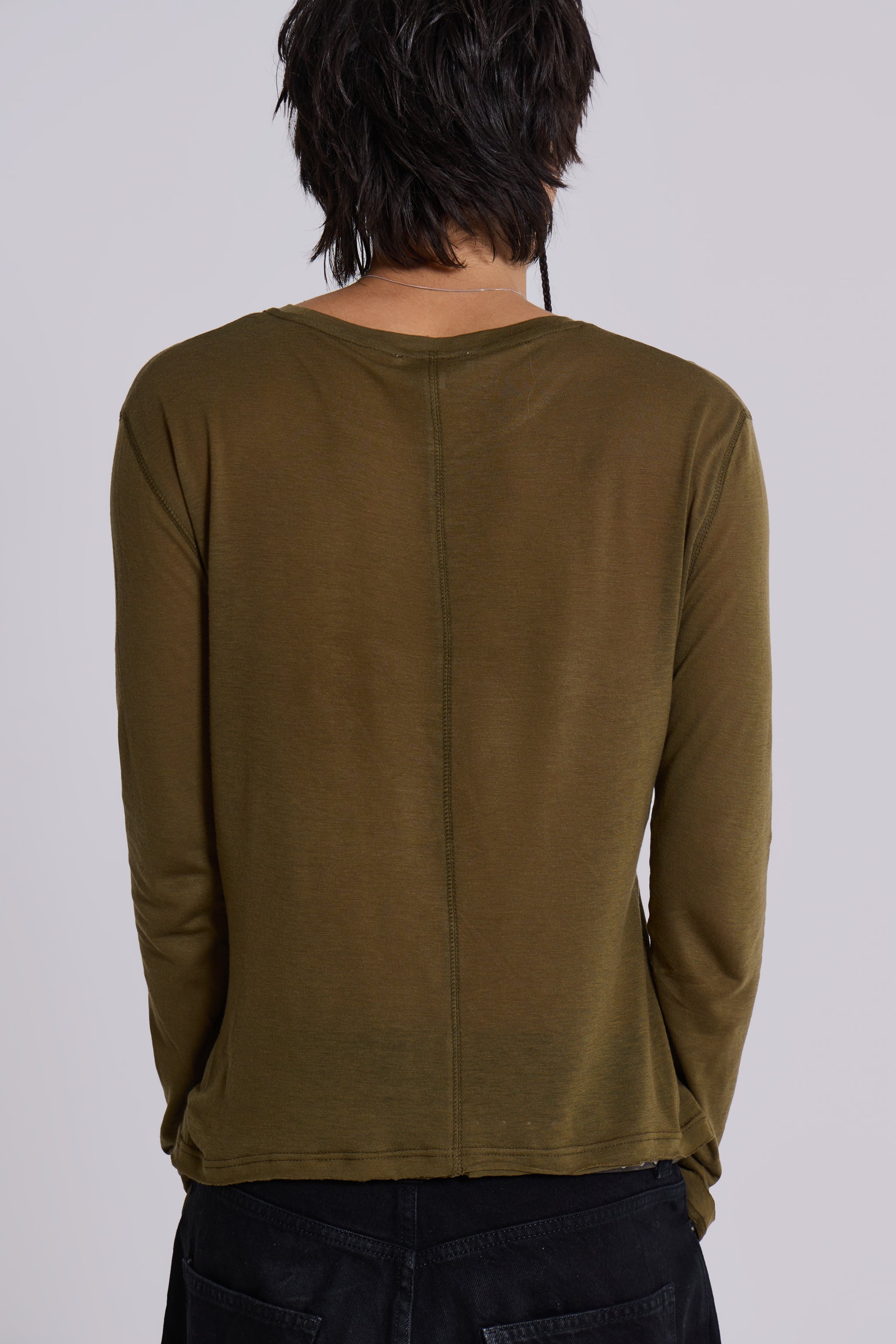 Khaki Mist Long Sleeve Top