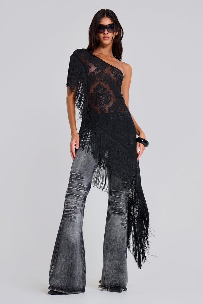 Vivienne Poncho Fringe Dress