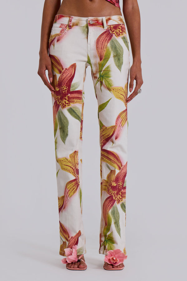 Lily Floral Bootcut Jeans