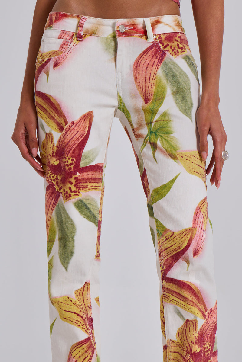 Lily Floral Bootcut Jeans