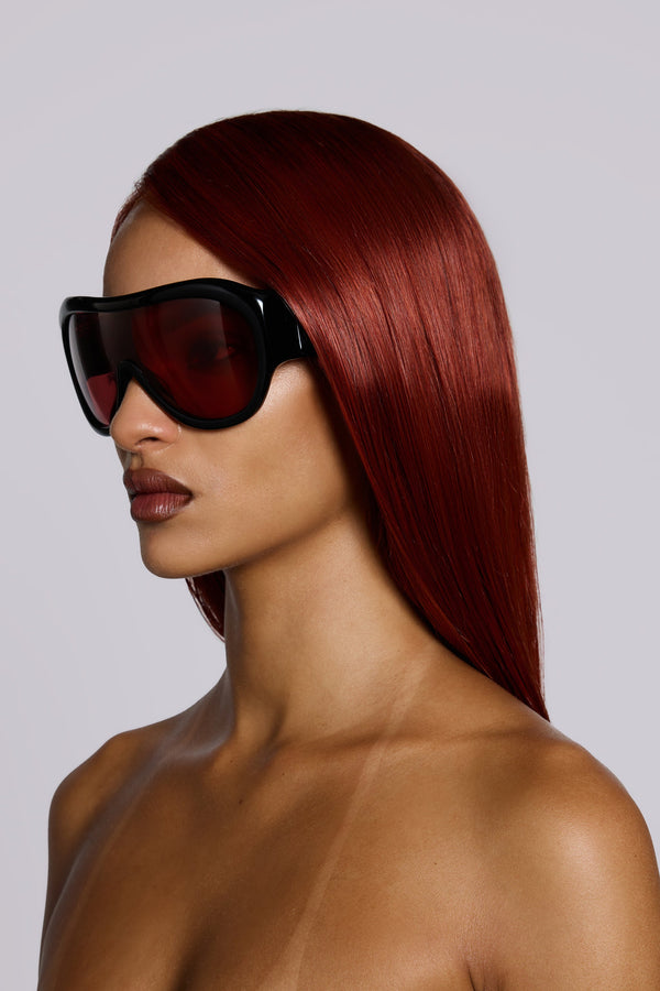 Noctra XL Stud Sunglasses in Damson
