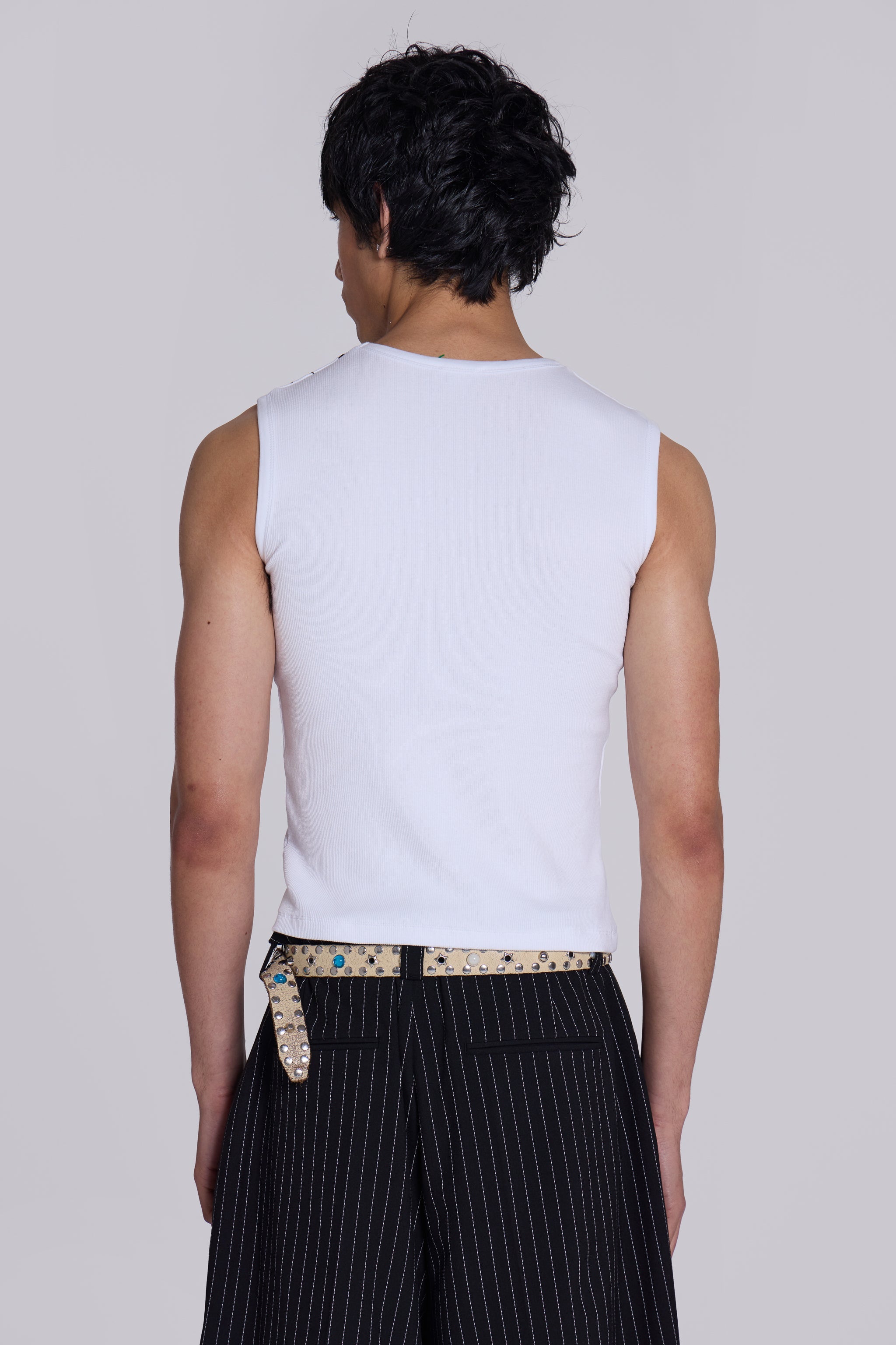 White Astora Rib Vest