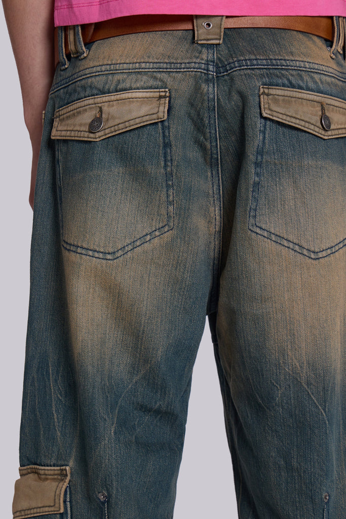 '07 Contrast Cargo Jeans