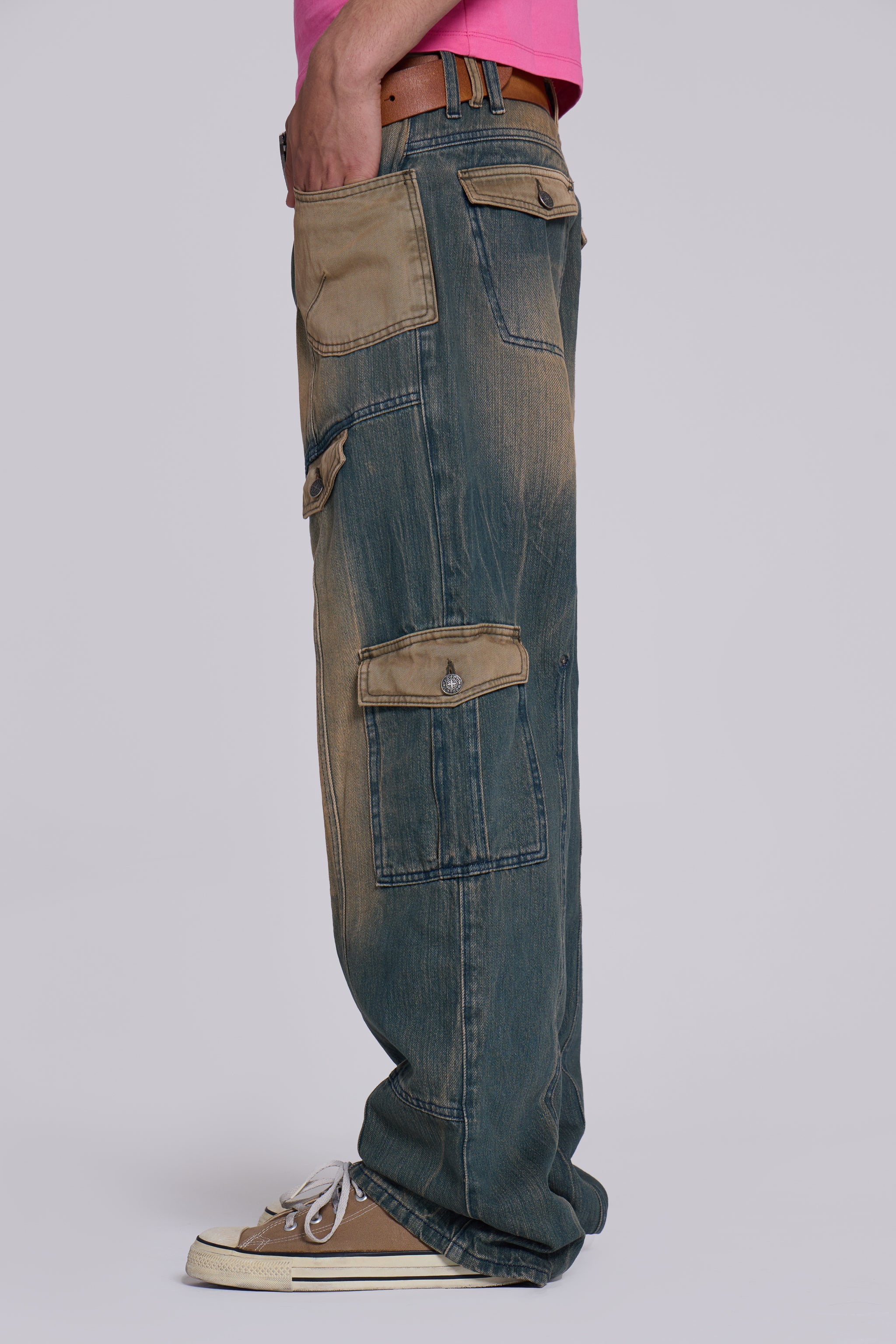 '07 Contrast Cargo Jeans