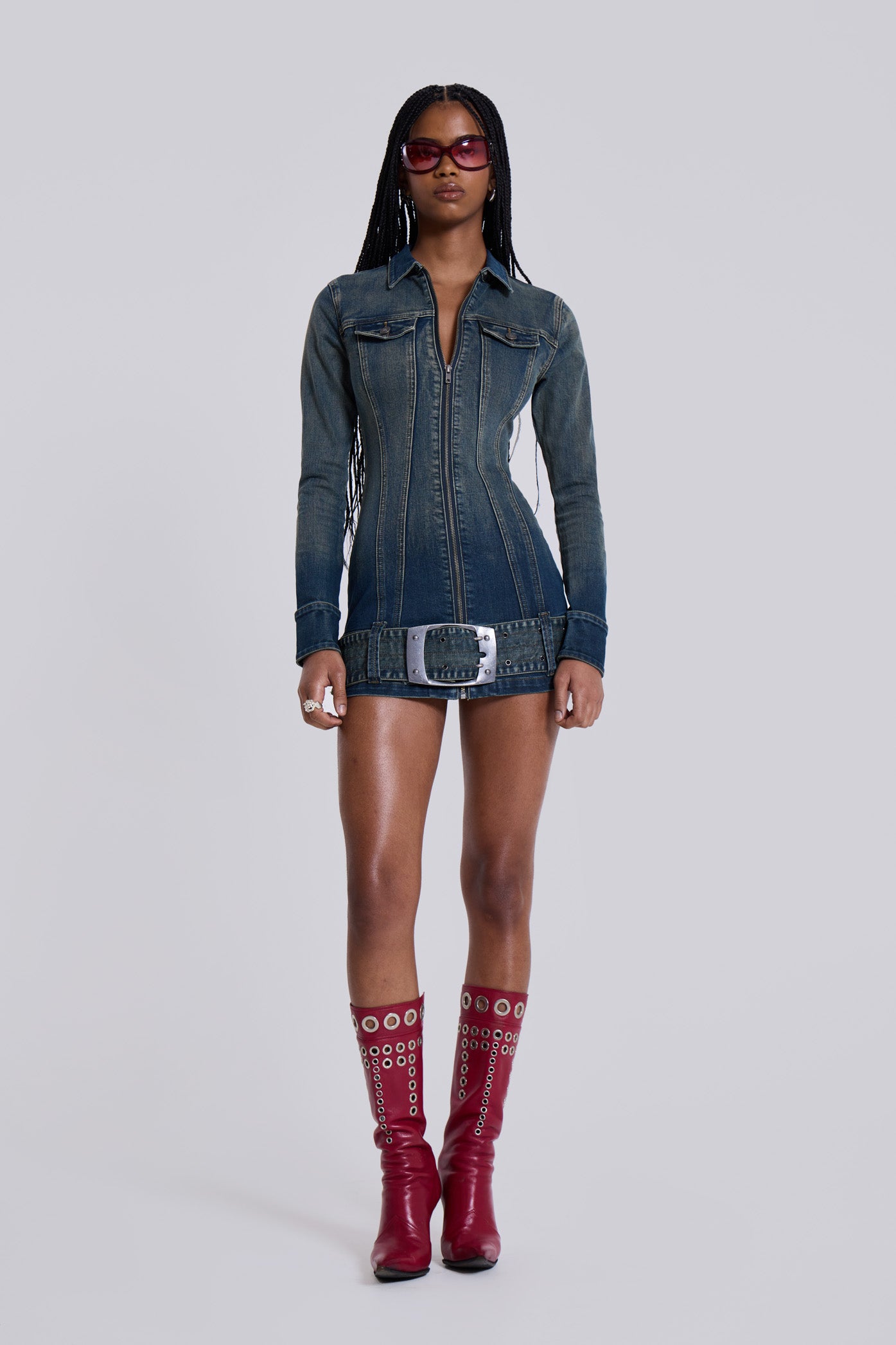 Steel City Denim Mini Dress