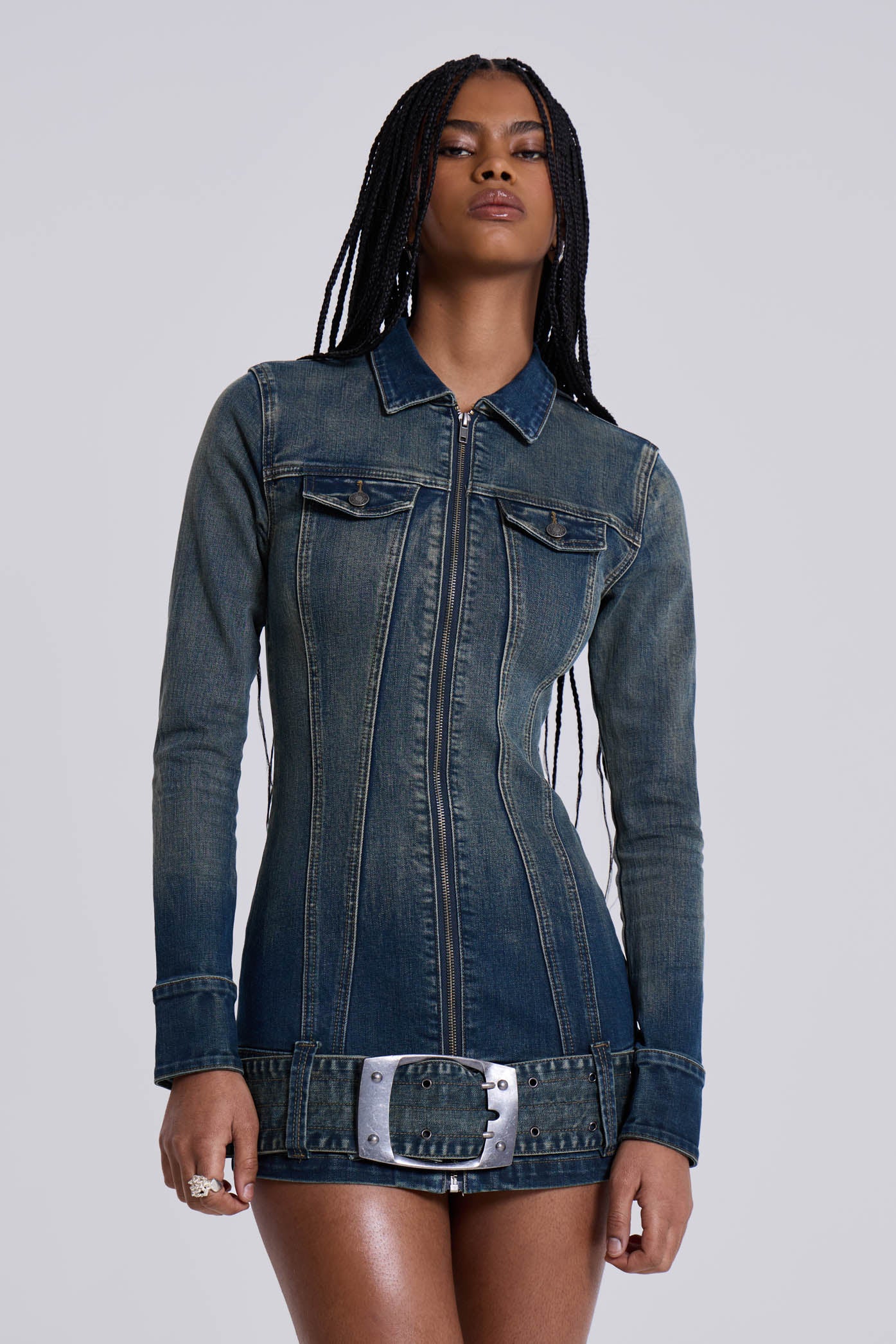 Steel City Denim Mini Dress