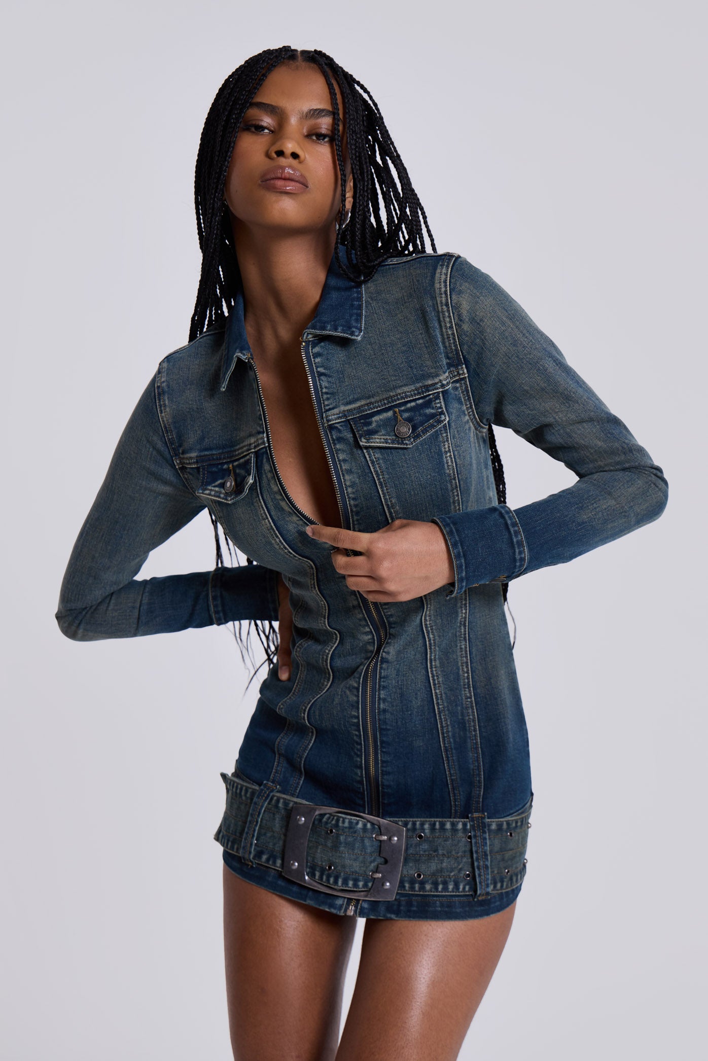 Steel City Denim Mini Dress