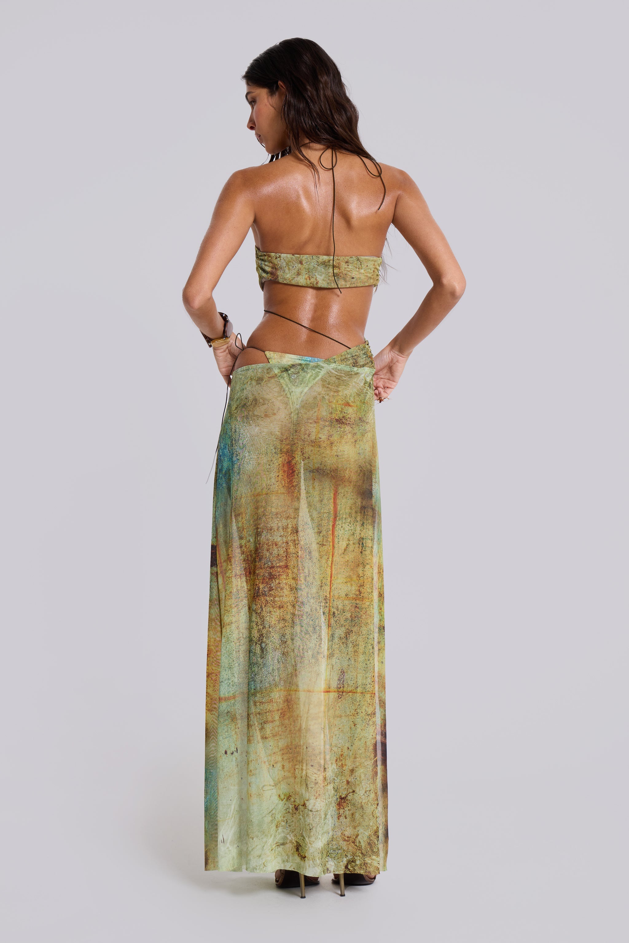 Cantha Asymmetric Cut Out Maxi Dress