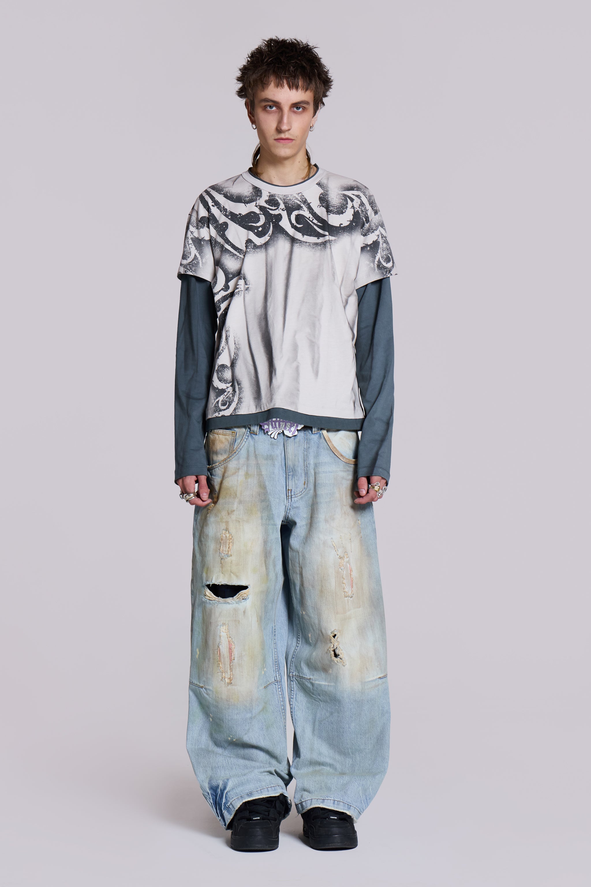 【JADED LONDON】Off White XL Colossus Jeans Off White XL Colossus Jeans | Jaded London | Clothing