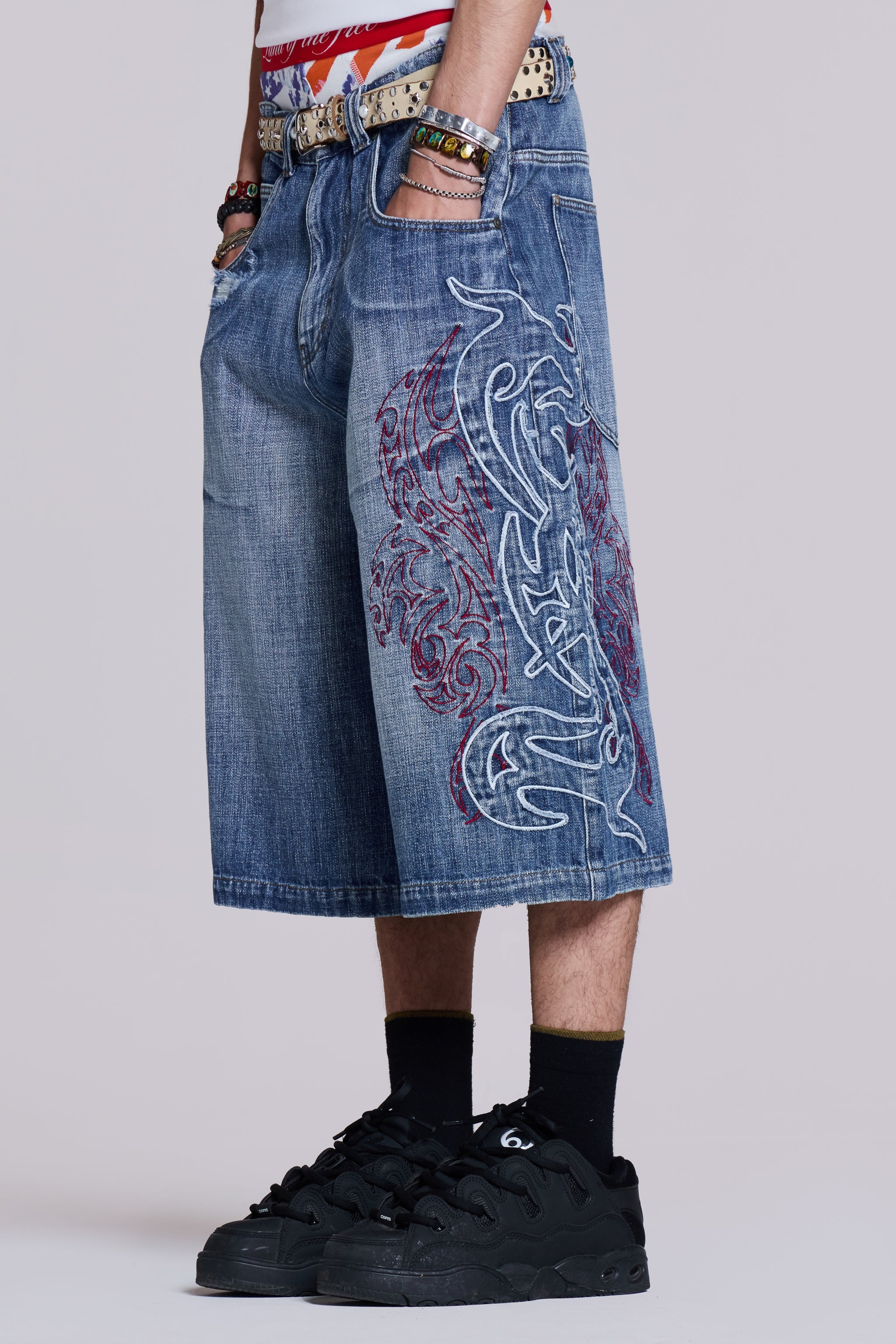 新品 ☆ JADED LONDON Brooklyn Jorts W30（Shop Jumbo Denim