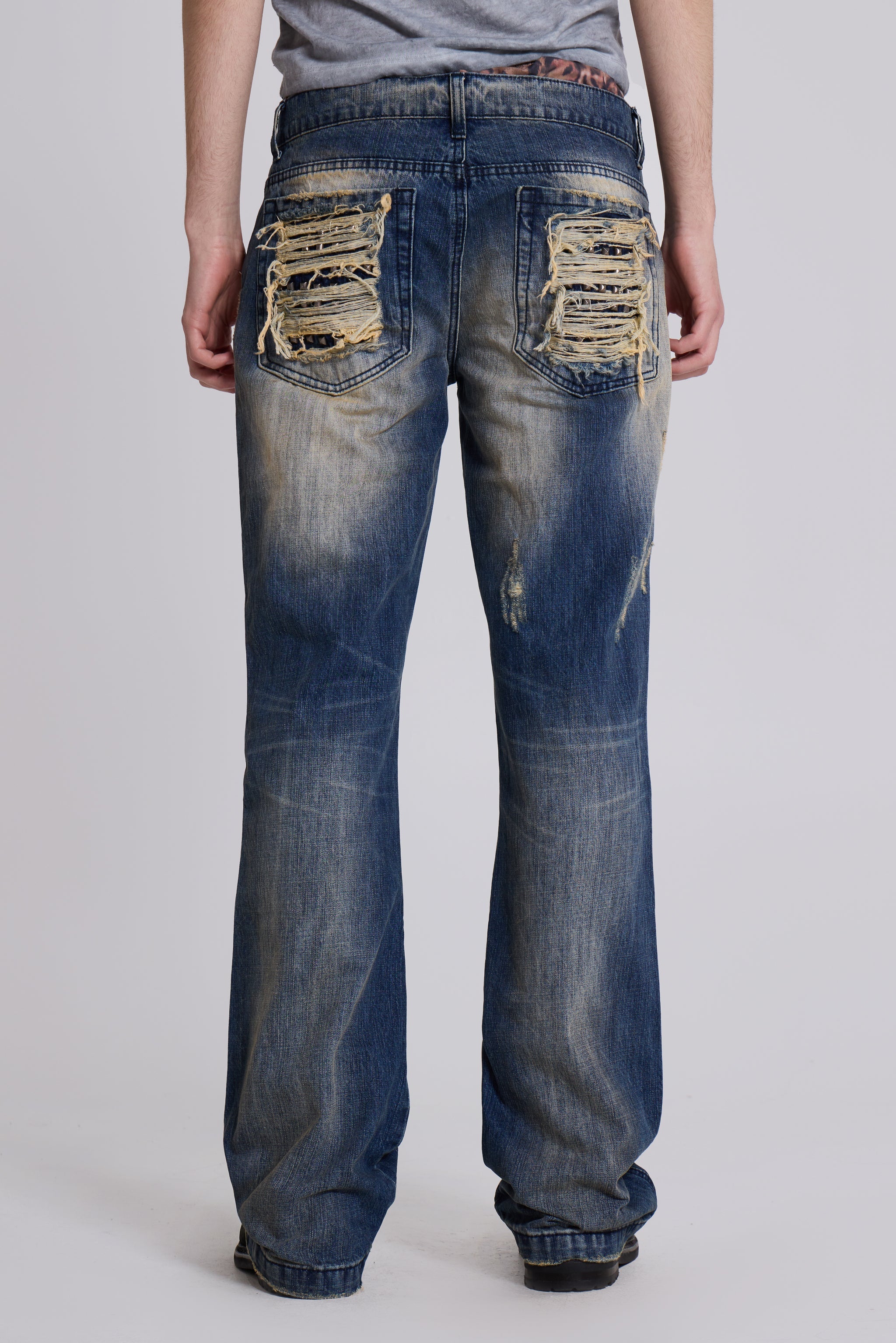 Metal Bootcut Jeans