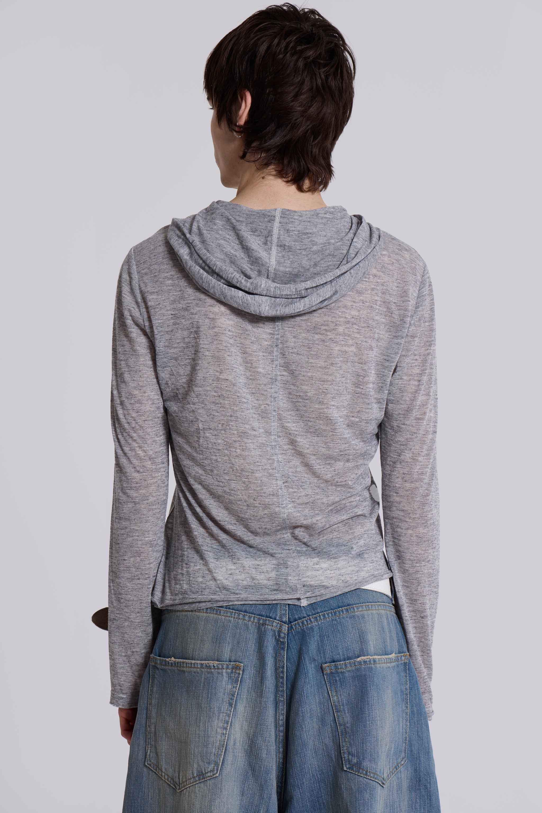 Grey Marl Mist Hoodie