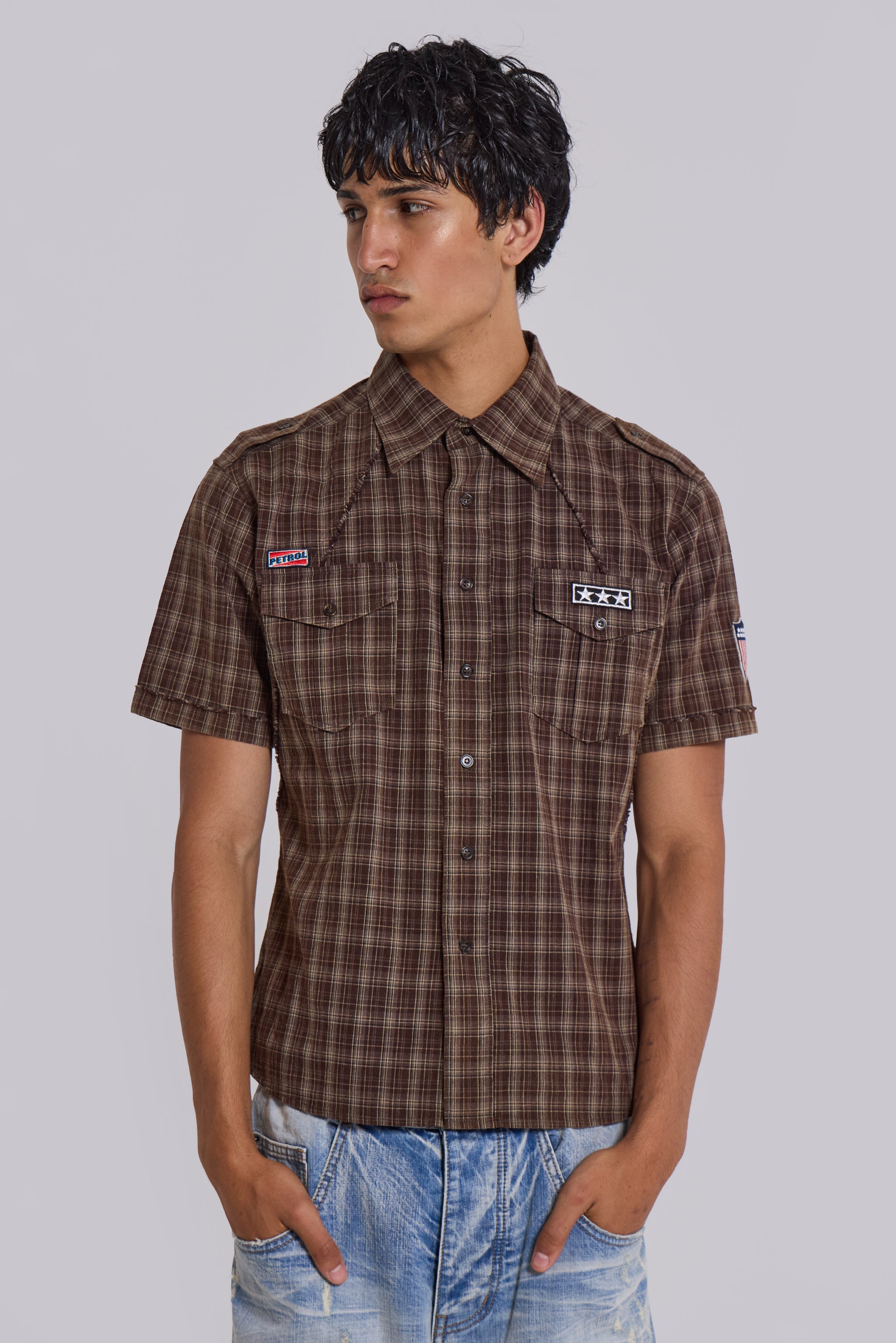 Brown Check Scout Shirt