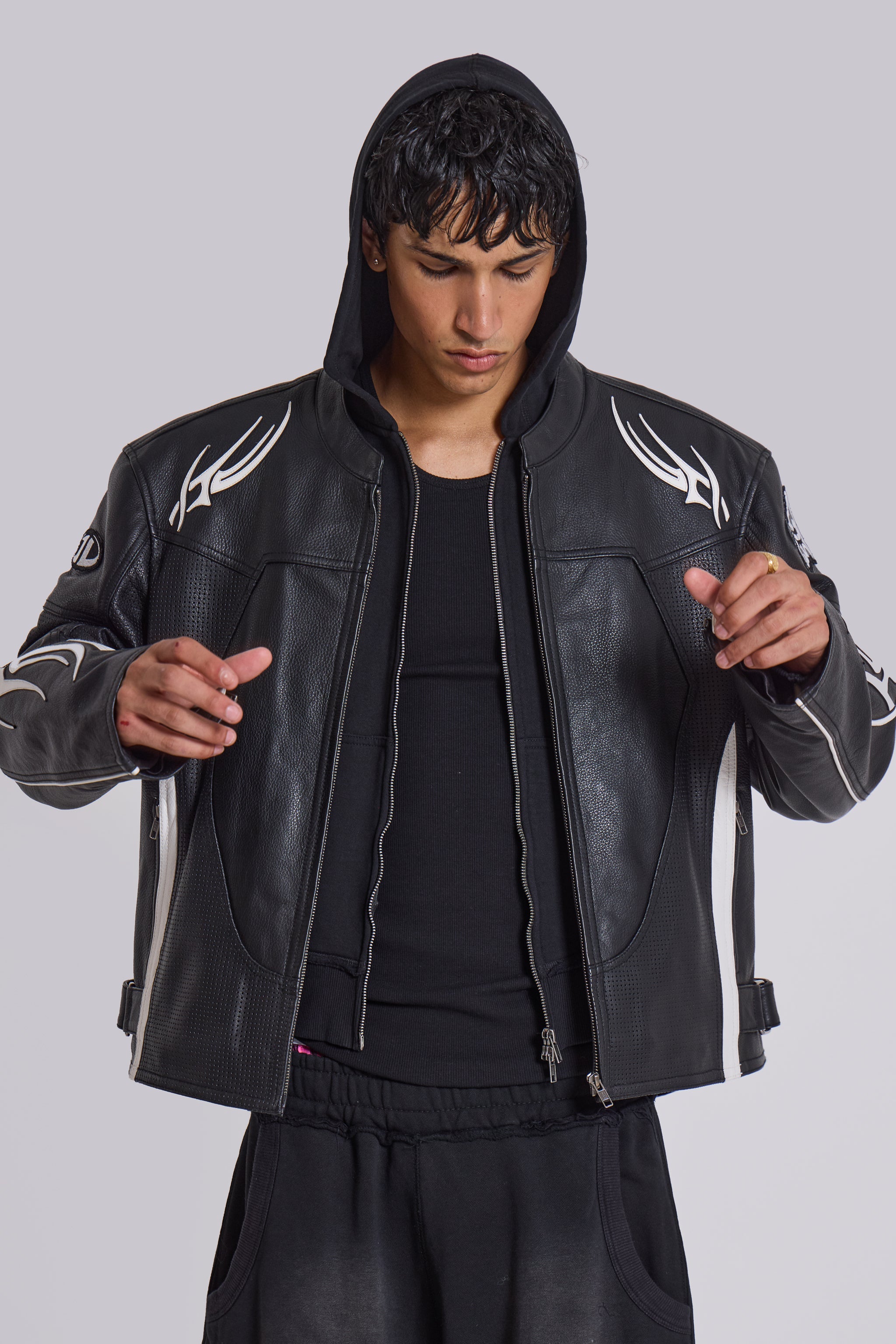 Crash Leather Biker Jacket