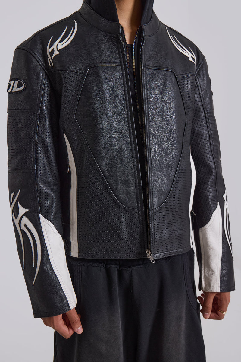 Crash Leather Biker Jacket