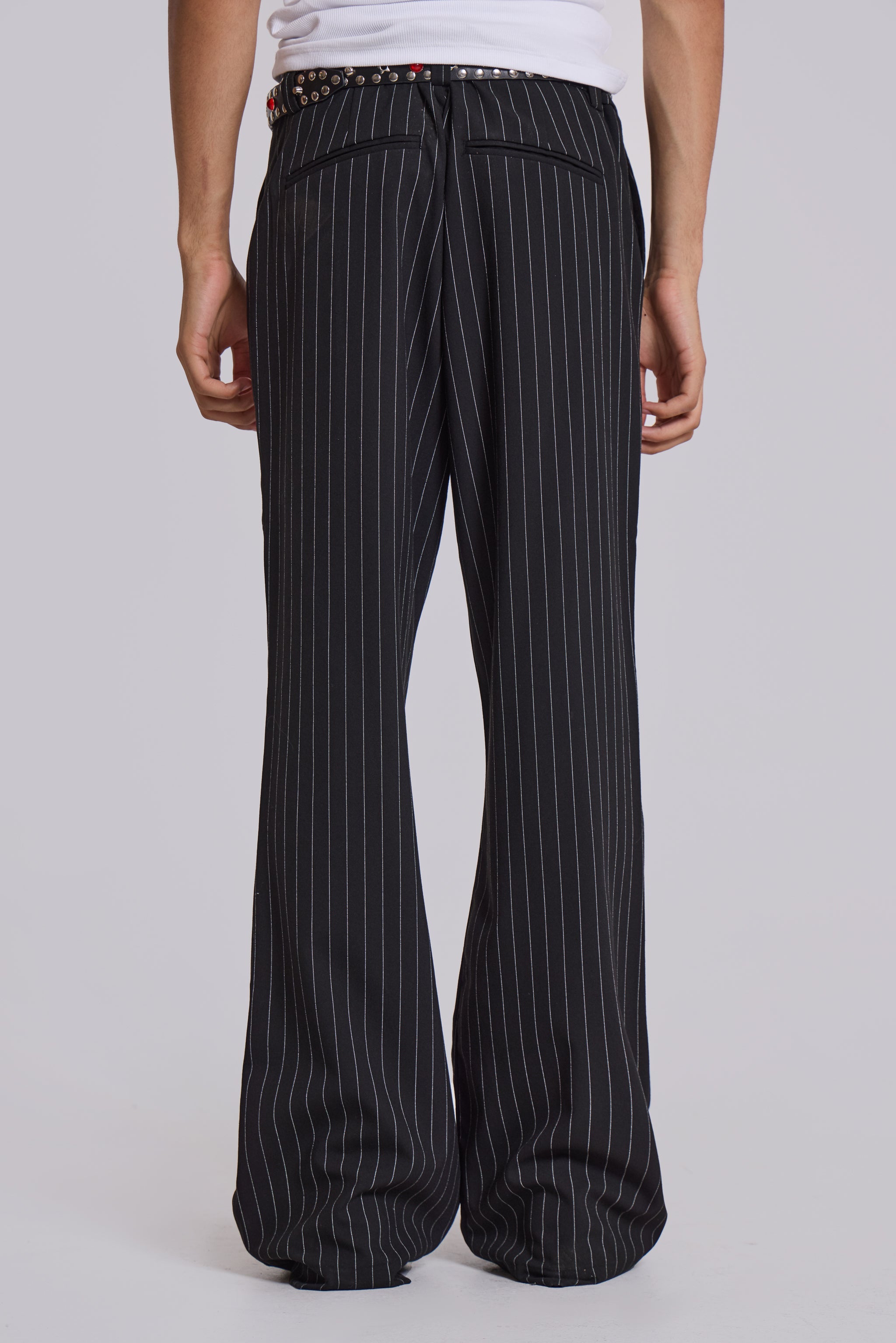 Stacked Bootcut Suit Pants