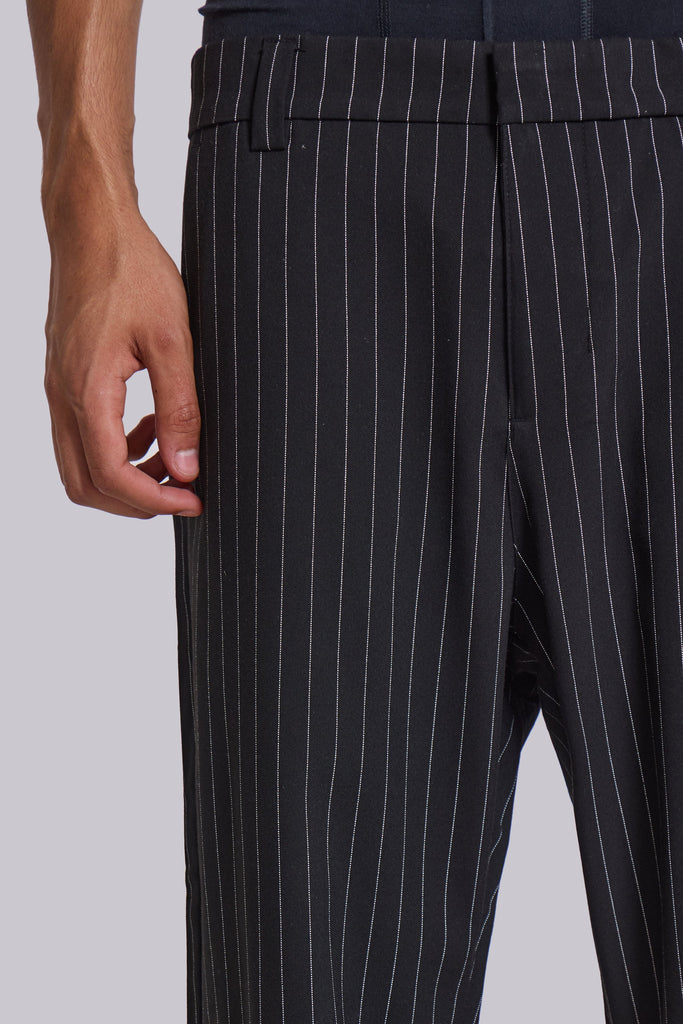 Stacked Bootcut Suit Pants