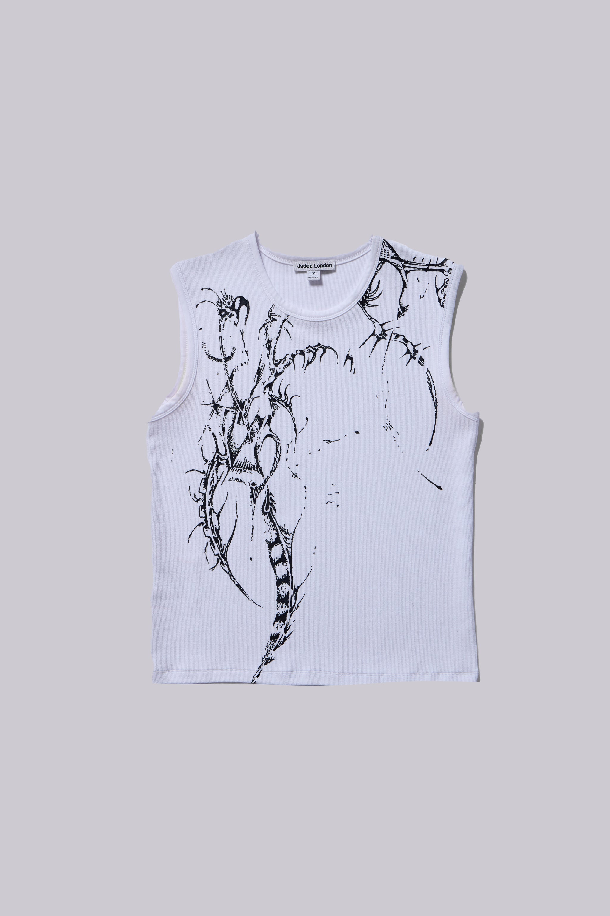 White Astora Rib Vest