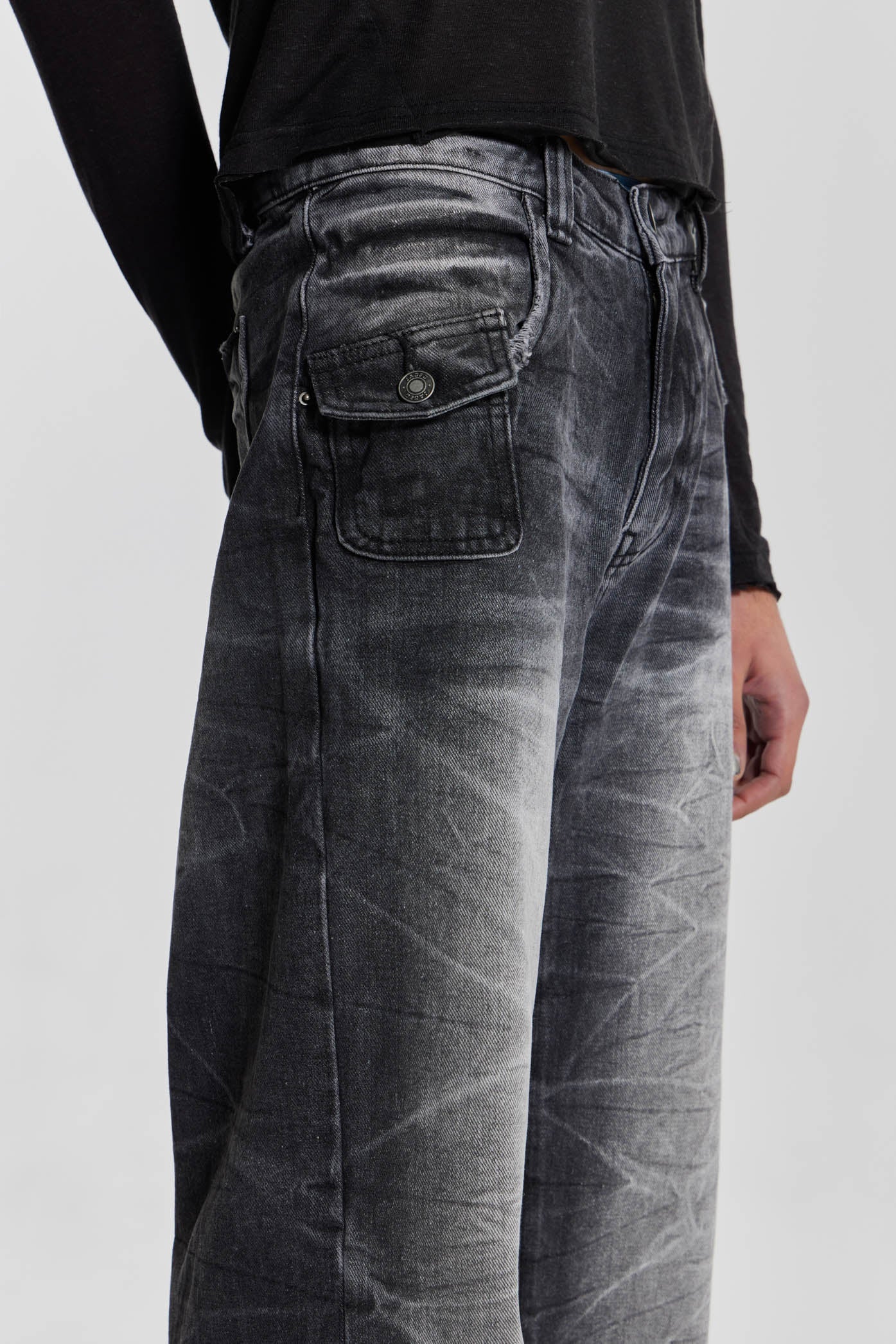 Black Crease Blaze Jean