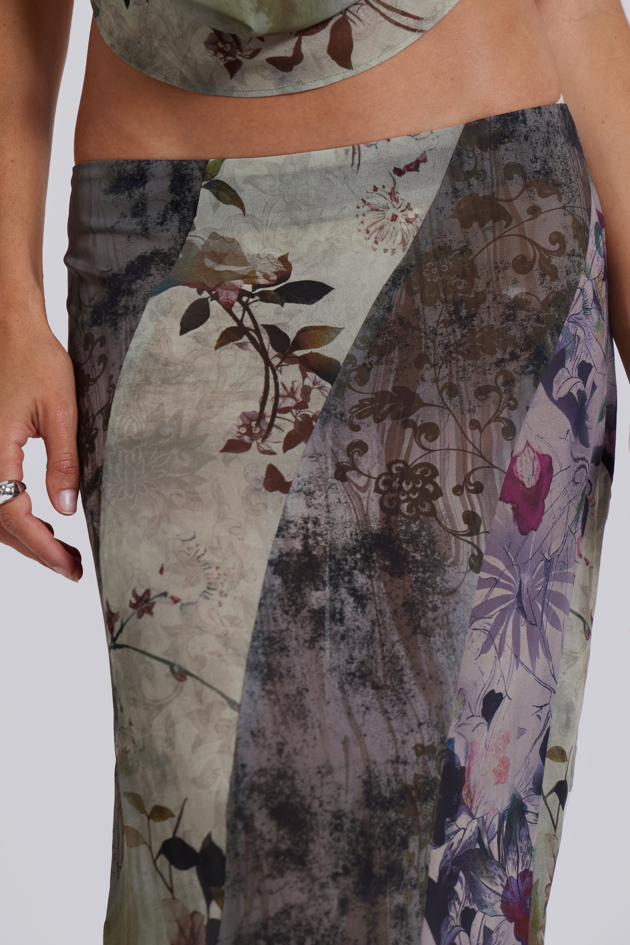 Asteria Panelled Maxi Skirt