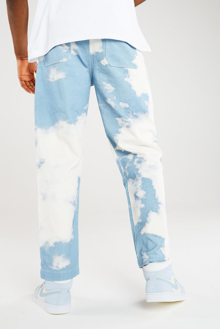 Cloud Print Skate Fit Jeans