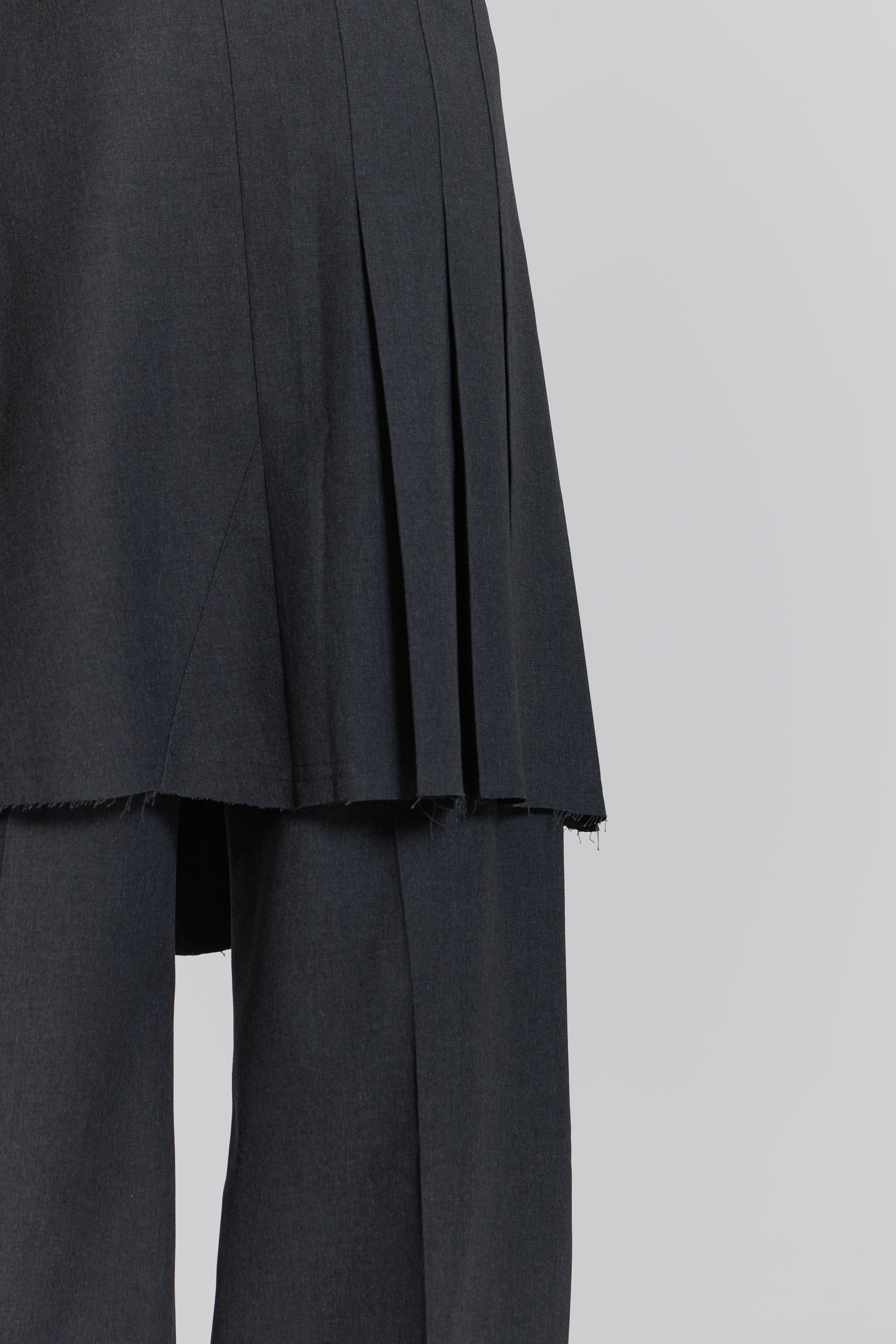 Steel Pleated Skirt