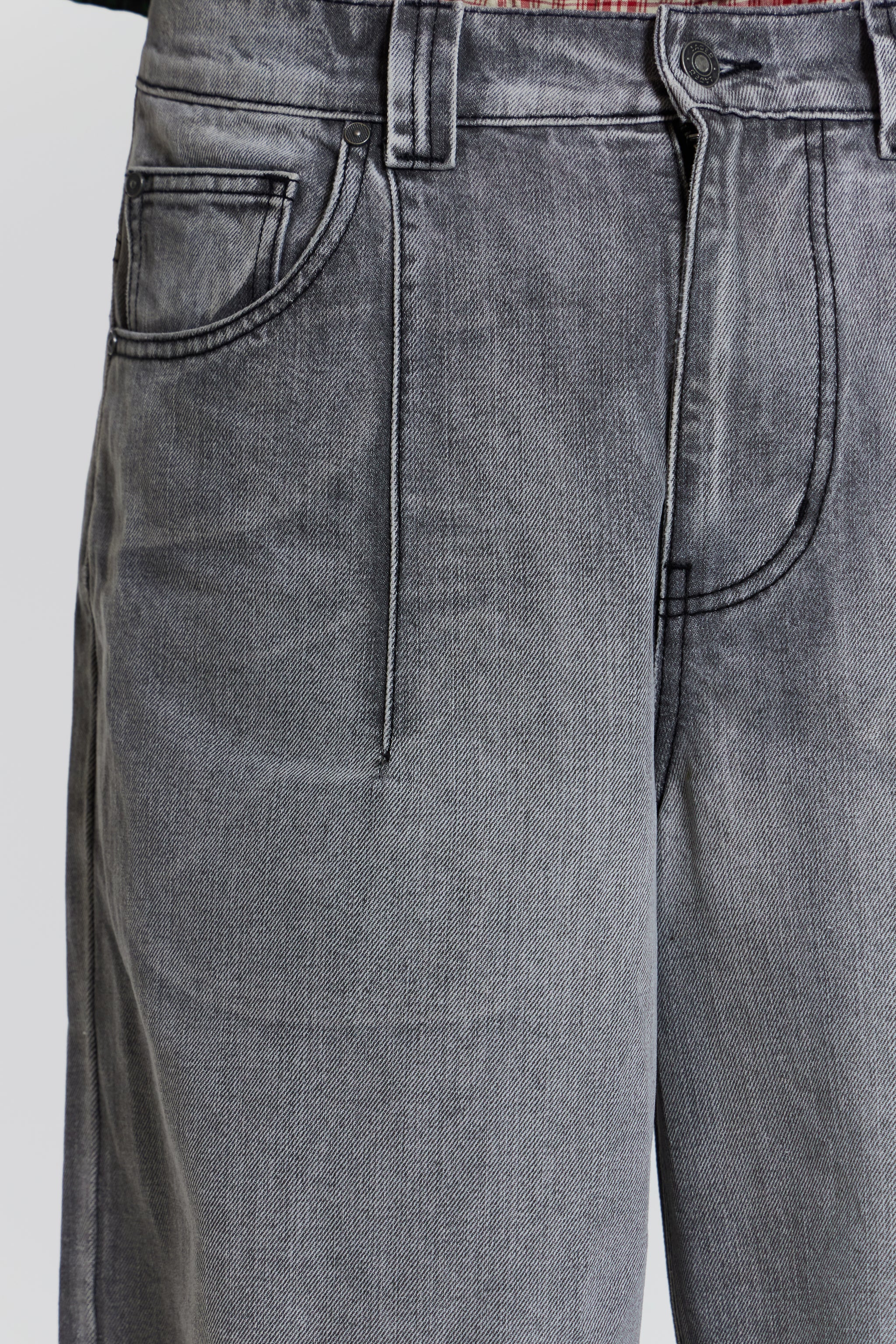 Grey Acid Razor Jean