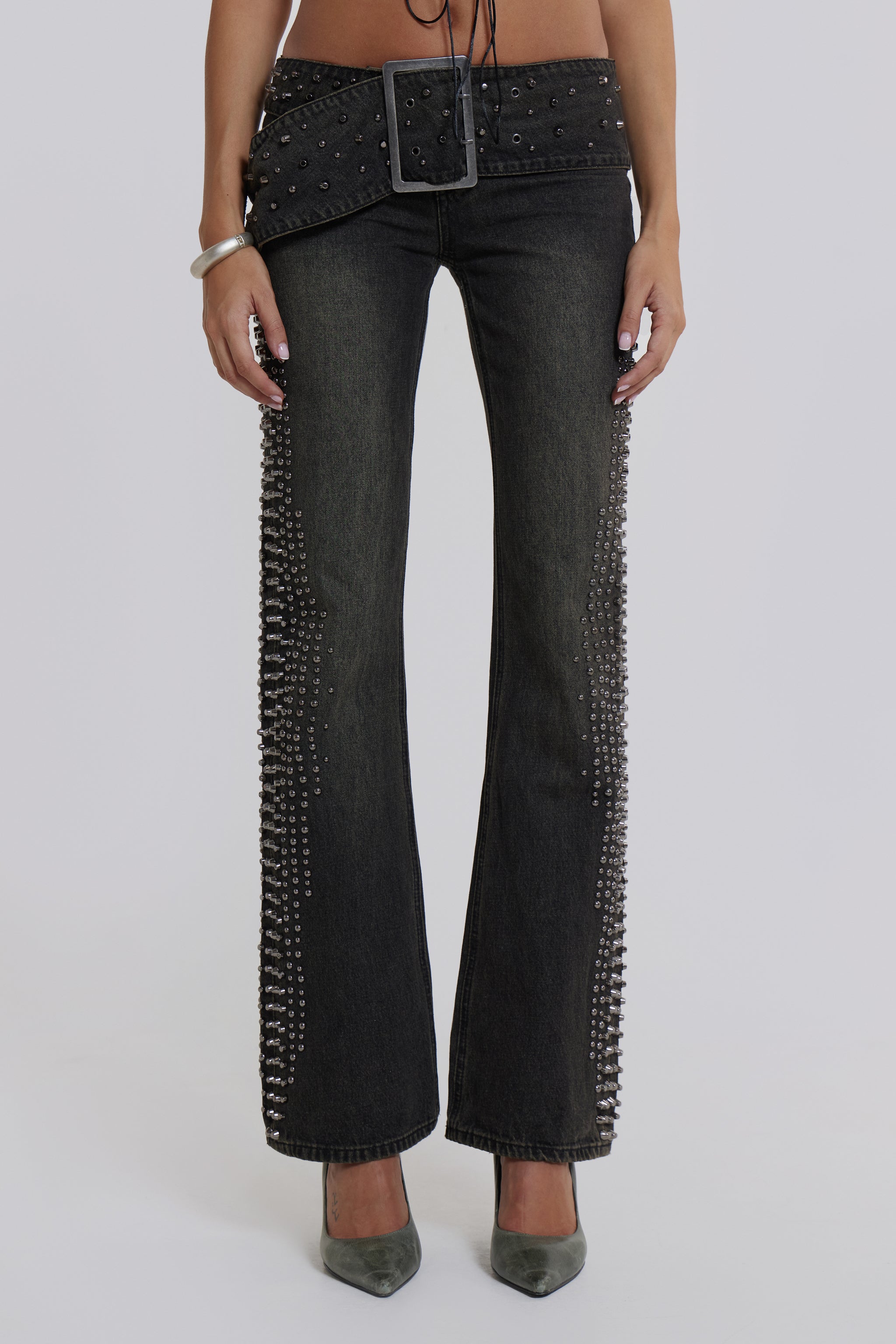 Studded Up Denim Jeans