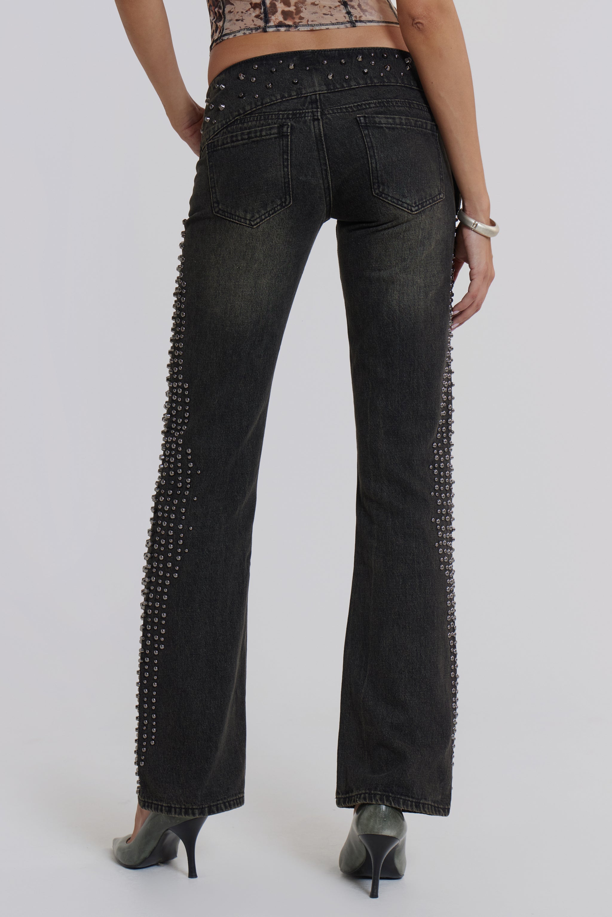 Studded Up Denim Jeans